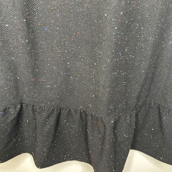 Loft Dress black multicolor tweed textured Womens size Small Flawed - Picture 5 of 13